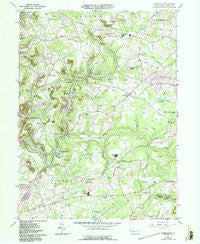 Commodore Pennsylvania Historical topographic map, 1:24000 scale, 7.5 X 7.5 Minute, Year 1961