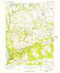 Conestoga Pennsylvania Historical topographic map, 1:24000 scale, 7.5 X 7.5 Minute, Year 1955