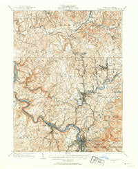 Connellsville Pennsylvania Historical topographic map, 1:62500 scale, 15 X 15 Minute, Year 1931