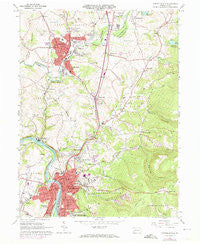 Connellsville Pennsylvania Historical topographic map, 1:24000 scale, 7.5 X 7.5 Minute, Year 1964