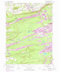 Conyngham Pennsylvania Historical topographic map, 1:24000 scale, 7.5 X 7.5 Minute, Year 1955