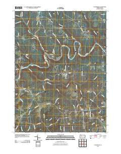 Cooksburg Pennsylvania Historical topographic map, 1:24000 scale, 7.5 X 7.5 Minute, Year 2010