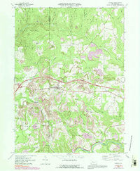 Corsica Pennsylvania Historical topographic map, 1:24000 scale, 7.5 X 7.5 Minute, Year 1969