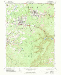 Cresson Pennsylvania Historical topographic map, 1:24000 scale, 7.5 X 7.5 Minute, Year 1963