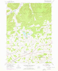 Crooked Creek Pennsylvania Historical topographic map, 1:24000 scale, 7.5 X 7.5 Minute, Year 1954