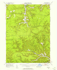 Crosby Pennsylvania Historical topographic map, 1:62500 scale, 15 X 15 Minute, Year 1948
