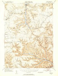 Crosby Pennsylvania Historical topographic map, 1:62500 scale, 15 X 15 Minute, Year 1948
