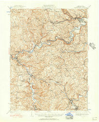 Curwensville Pennsylvania Historical topographic map, 1:62500 scale, 15 X 15 Minute, Year 1939