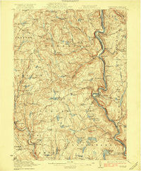 Damascus Pennsylvania Historical topographic map, 1:62500 scale, 15 X 15 Minute, Year 1923