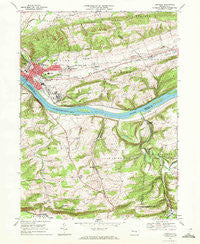 Danville Pennsylvania Historical topographic map, 1:24000 scale, 7.5 X 7.5 Minute, Year 1969