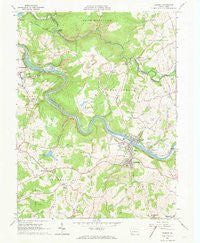 Dawson Pennsylvania Historical topographic map, 1:24000 scale, 7.5 X 7.5 Minute, Year 1964