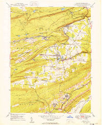 Delano Pennsylvania Historical topographic map, 1:24000 scale, 7.5 X 7.5 Minute, Year 1949