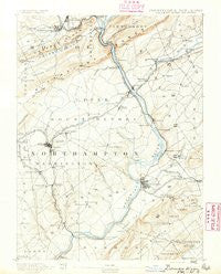 Delaware Water Gap Pennsylvania Historical topographic map, 1:62500 scale, 15 X 15 Minute, Year 1891