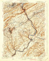 Delaware Water Gap Pennsylvania Historical topographic map, 1:62500 scale, 15 X 15 Minute, Year 1942