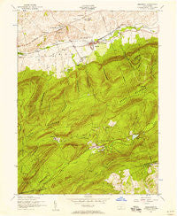 Dickinson Pennsylvania Historical topographic map, 1:24000 scale, 7.5 X 7.5 Minute, Year 1952