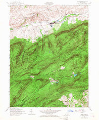 Dickinson Pennsylvania Historical topographic map, 1:24000 scale, 7.5 X 7.5 Minute, Year 1952