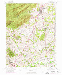 Dillsburg Pennsylvania Historical topographic map, 1:24000 scale, 7.5 X 7.5 Minute, Year 1952