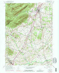 Dillsburg Pennsylvania Historical topographic map, 1:24000 scale, 7.5 X 7.5 Minute, Year 1952