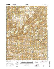 Distant Pennsylvania Current topographic map, 1:24000 scale, 7.5 X 7.5 Minute, Year 2016