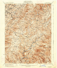 Donegal Pennsylvania Historical topographic map, 1:62500 scale, 15 X 15 Minute, Year 1935