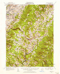 Donegal Pennsylvania Historical topographic map, 1:62500 scale, 15 X 15 Minute, Year 1957