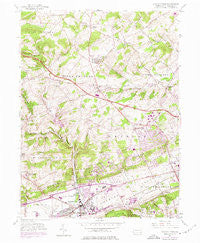 Downingtown Pennsylvania Historical topographic map, 1:24000 scale, 7.5 X 7.5 Minute, Year 1956