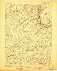 Doylestown Pennsylvania Historical topographic map, 1:62500 scale, 15 X 15 Minute, Year 1891