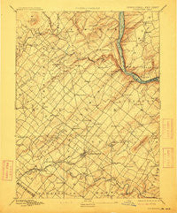 Doylestown Pennsylvania Historical topographic map, 1:62500 scale, 15 X 15 Minute, Year 1891