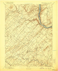 Doylestown Pennsylvania Historical topographic map, 1:62500 scale, 15 X 15 Minute, Year 1891