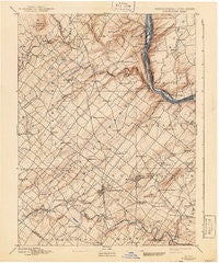 Doylestown Pennsylvania Historical topographic map, 1:62500 scale, 15 X 15 Minute, Year 1891