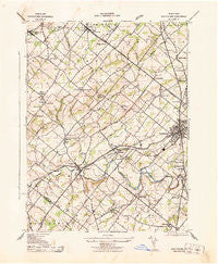 Doylestown Pennsylvania Historical topographic map, 1:31680 scale, 7.5 X 7.5 Minute, Year 1943