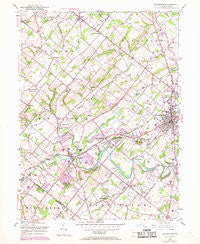 Doylestown Pennsylvania Historical topographic map, 1:24000 scale, 7.5 X 7.5 Minute, Year 1953