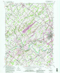 Doylestown Pennsylvania Historical topographic map, 1:24000 scale, 7.5 X 7.5 Minute, Year 1992