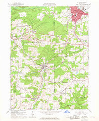 Du Bois Pennsylvania Historical topographic map, 1:24000 scale, 7.5 X 7.5 Minute, Year 1966