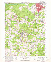 Du Bois Pennsylvania Historical topographic map, 1:24000 scale, 7.5 X 7.5 Minute, Year 1966