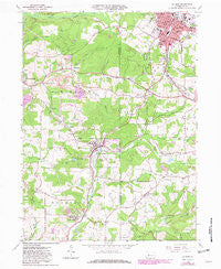 Du Bois Pennsylvania Historical topographic map, 1:24000 scale, 7.5 X 7.5 Minute, Year 1966