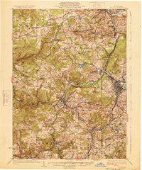 Du Bois Pennsylvania Historical topographic map, 1:62500 scale, 15 X 15 Minute, Year 1924