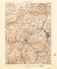 Du Bois Pennsylvania Historical topographic map, 1:62500 scale, 15 X 15 Minute, Year 1924