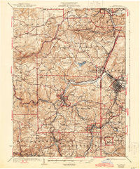 Du Bois Pennsylvania Historical topographic map, 1:62500 scale, 15 X 15 Minute, Year 1924