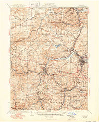 Du Bois Pennsylvania Historical topographic map, 1:62500 scale, 15 X 15 Minute, Year 1924