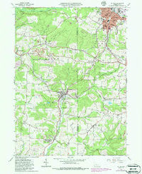 Du Bois Pennsylvania Historical topographic map, 1:24000 scale, 7.5 X 7.5 Minute, Year 1966