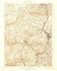 Du Bois Pennsylvania Historical topographic map, 1:62500 scale, 15 X 15 Minute, Year 1924