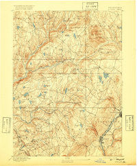 Dundaff Pennsylvania Historical topographic map, 1:62500 scale, 15 X 15 Minute, Year 1892