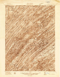 East Waterford Pennsylvania Historical topographic map, 1:48000 scale, 15 X 15 Minute, Year 1936