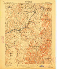 Ebensburg Pennsylvania Historical topographic map, 1:62500 scale, 15 X 15 Minute, Year 1904