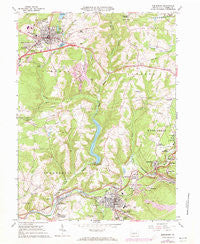 Ebensburg Pennsylvania Historical topographic map, 1:24000 scale, 7.5 X 7.5 Minute, Year 1963