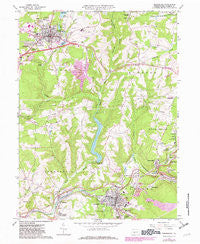 Ebensburg Pennsylvania Historical topographic map, 1:24000 scale, 7.5 X 7.5 Minute, Year 1963