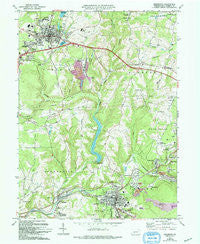 Ebensburg Pennsylvania Historical topographic map, 1:24000 scale, 7.5 X 7.5 Minute, Year 1963