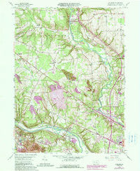 Edinburg Pennsylvania Historical topographic map, 1:24000 scale, 7.5 X 7.5 Minute, Year 1958