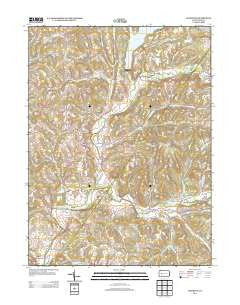 Elderton Pennsylvania Historical topographic map, 1:24000 scale, 7.5 X 7.5 Minute, Year 2013
